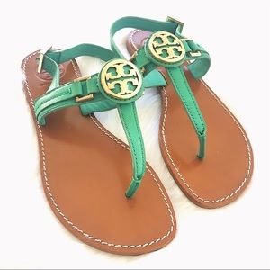 Tory Burch Cassia Flat Thong - Viridian Green 6.5